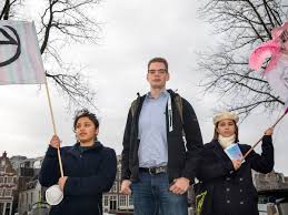 foto van sijmen die protesteerd